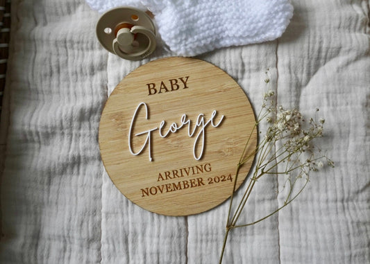 Pregnancy Announcement Plaque