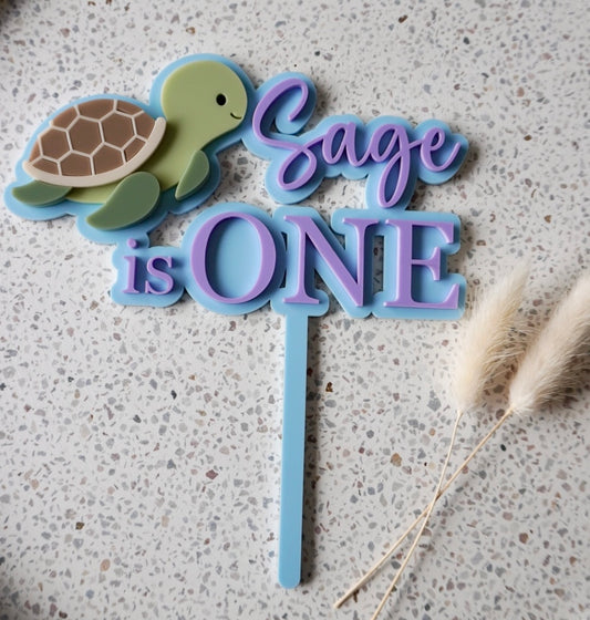 Turtle Cake Topper