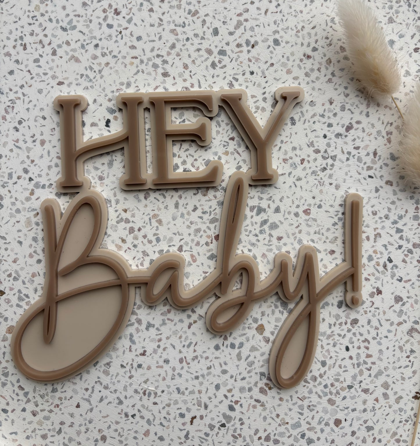 Hey Baby! Cake Topper