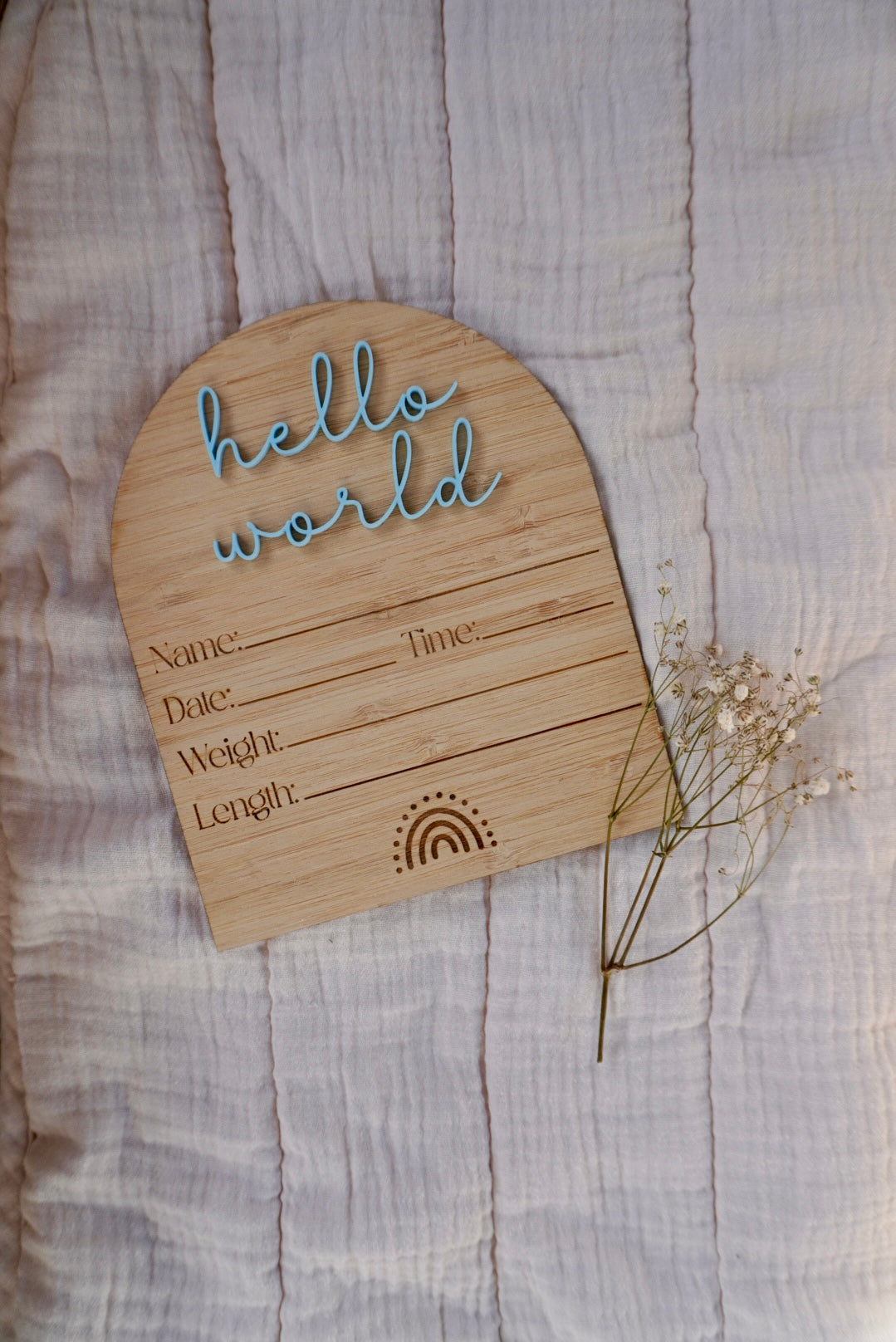 Birth Announcement Plaque