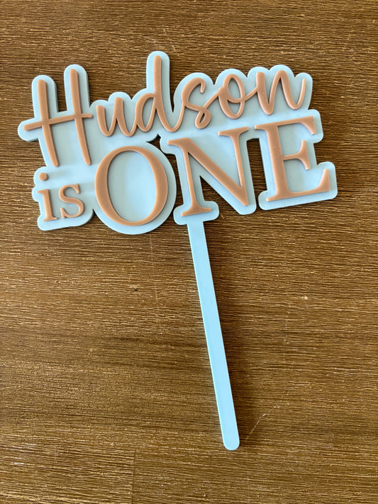 'Hudson' Cake Topper