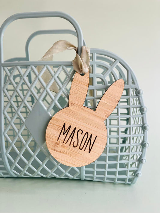 Bunny Head Name Tag
