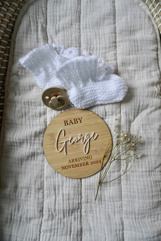 Pregnancy Announcement Plaque