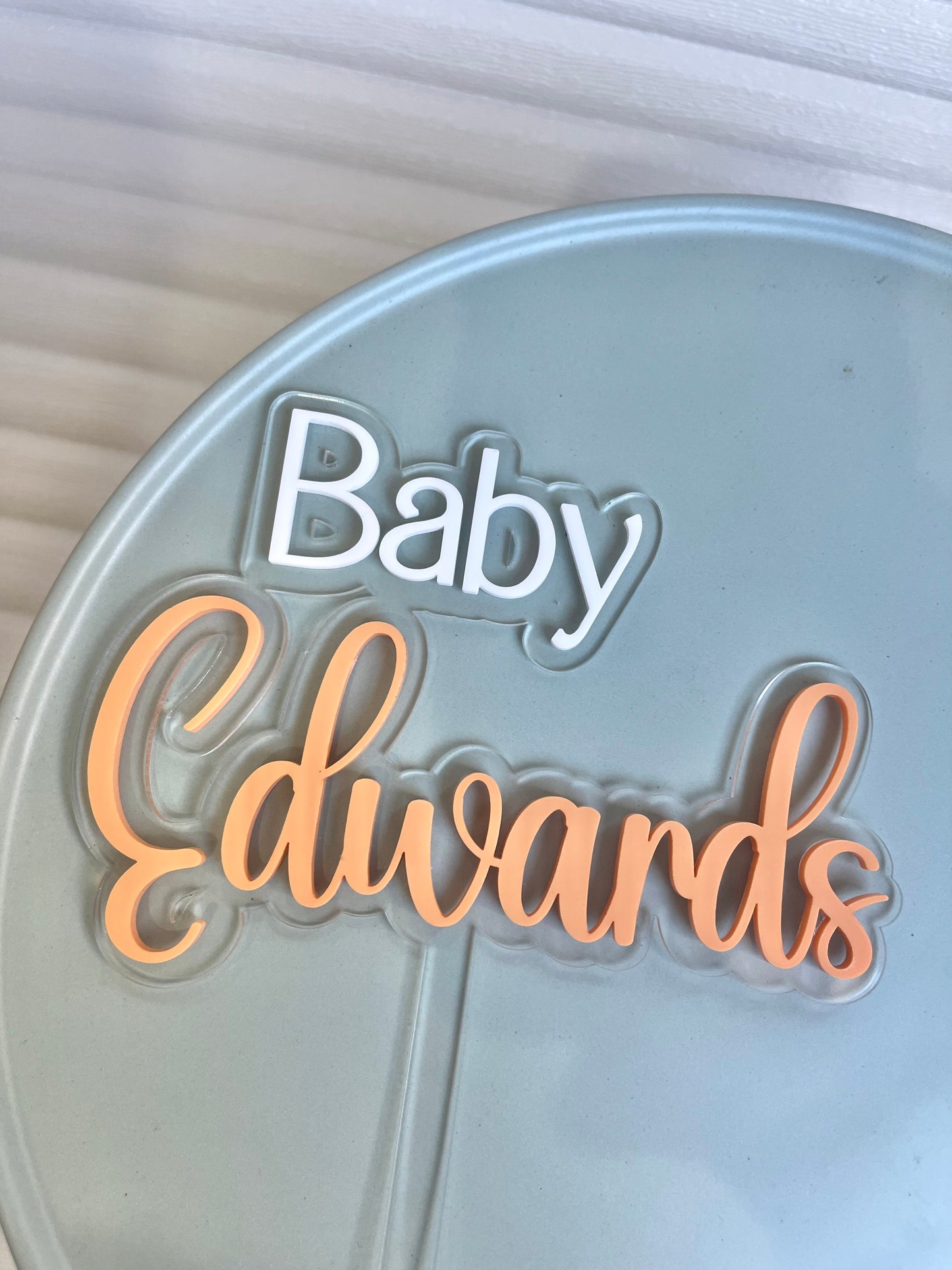 Baby ‘name’ Cake Topper