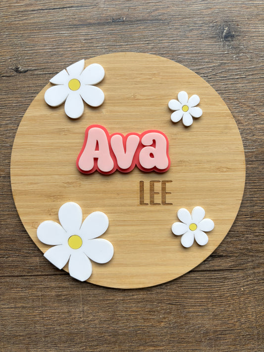 Daisy Name Plaque