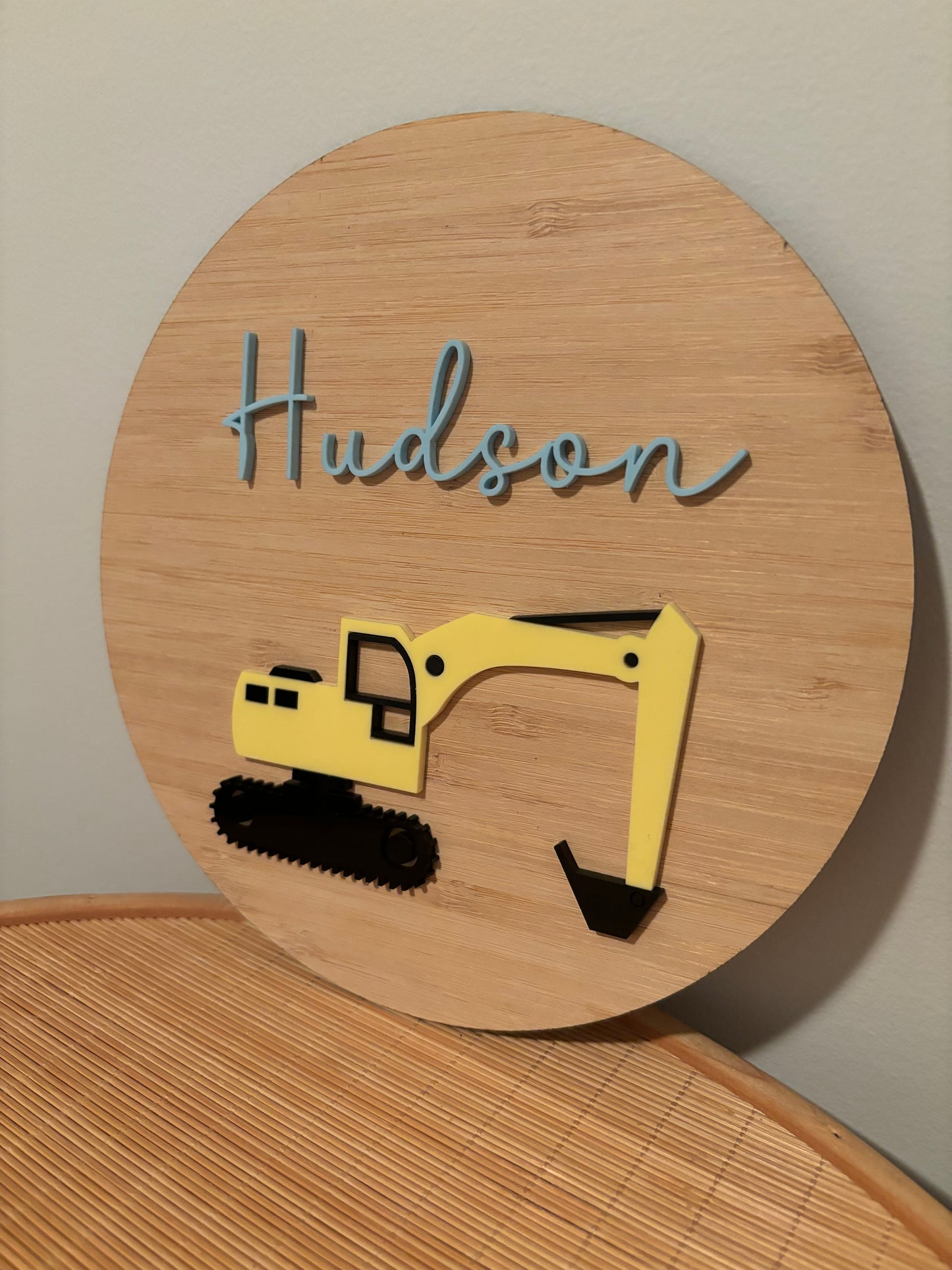 Excavator Name Plaque