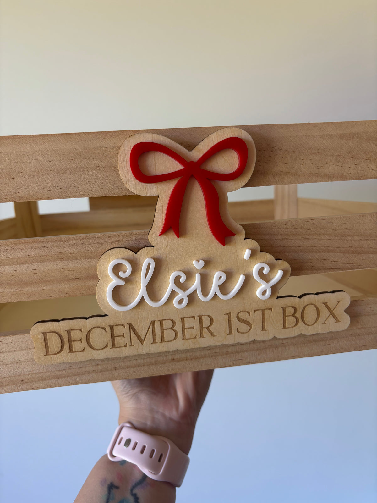 Christmas Name Plaque (Crate NOT included)