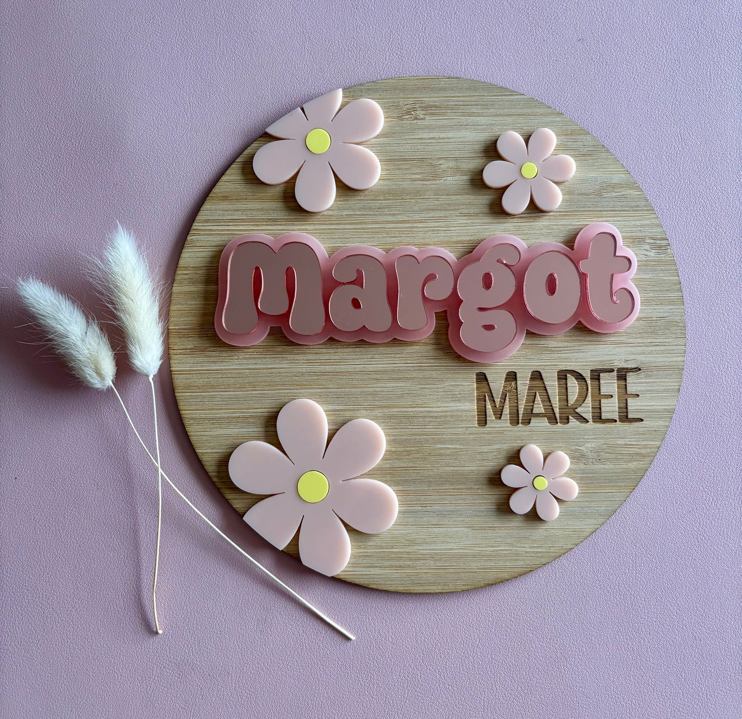 Daisy Door Plaque