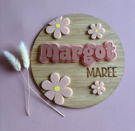 Daisy Door Plaque