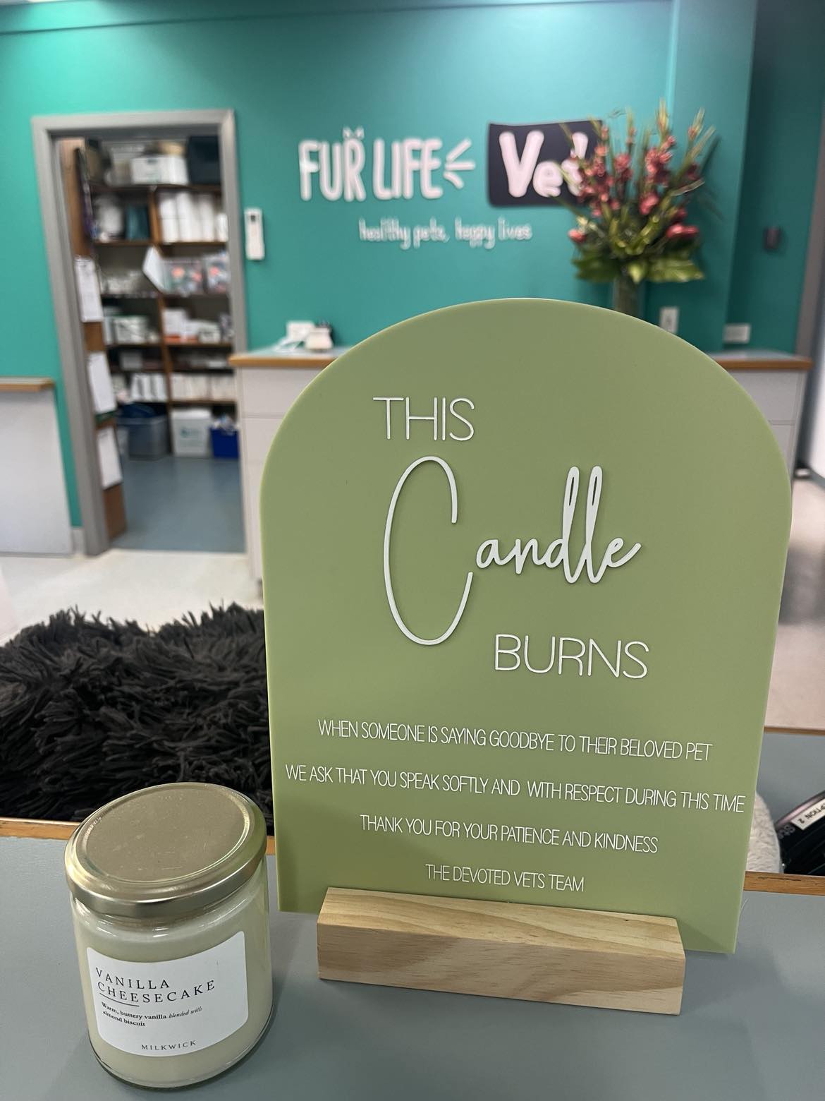 "This candle burns"